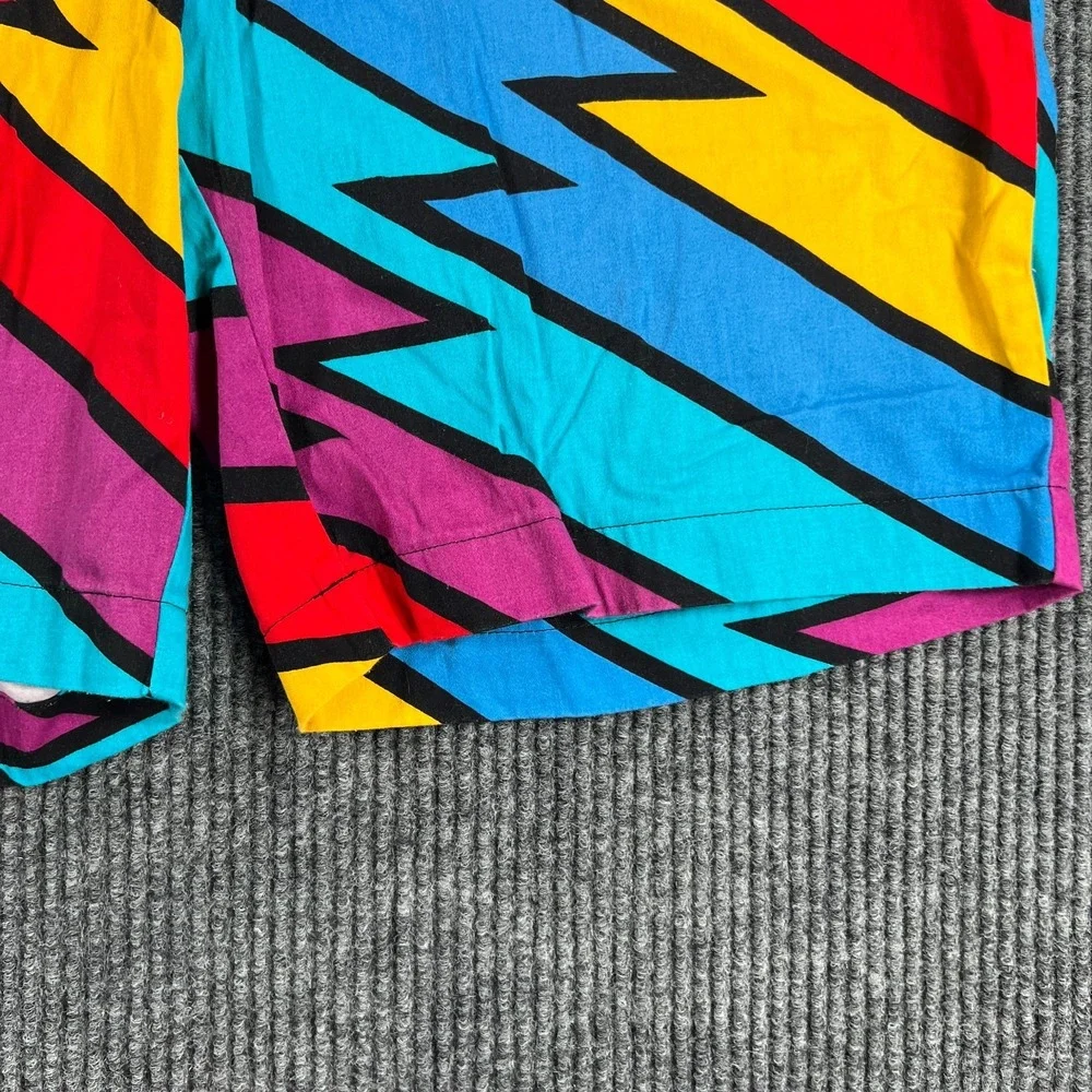 Loudmouth Golf Shorts Mens 34 Blue Purple Geometric Casual Chino Outdoor Light